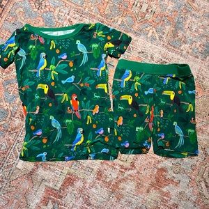 Birds of a Feather Little Sleepies Shorts Set